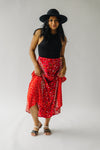 The Kistler Floral Maxi Skirt in Red