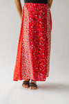 The Kistler Floral Maxi Skirt in Red