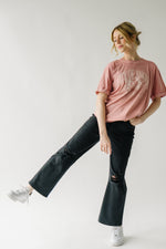 The City of Angels Graphic Tee in Dusty Pink
