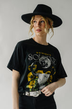 The Summer Solstice Graphic Tee in Faded Black