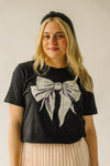 The Bow Graphic Tee in Black