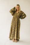 The Pharaoh Patterned Maxi Dress in Green