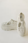 Melissa: Kick Off Lace Platform in White (SHIPS IN ONE WEEK)