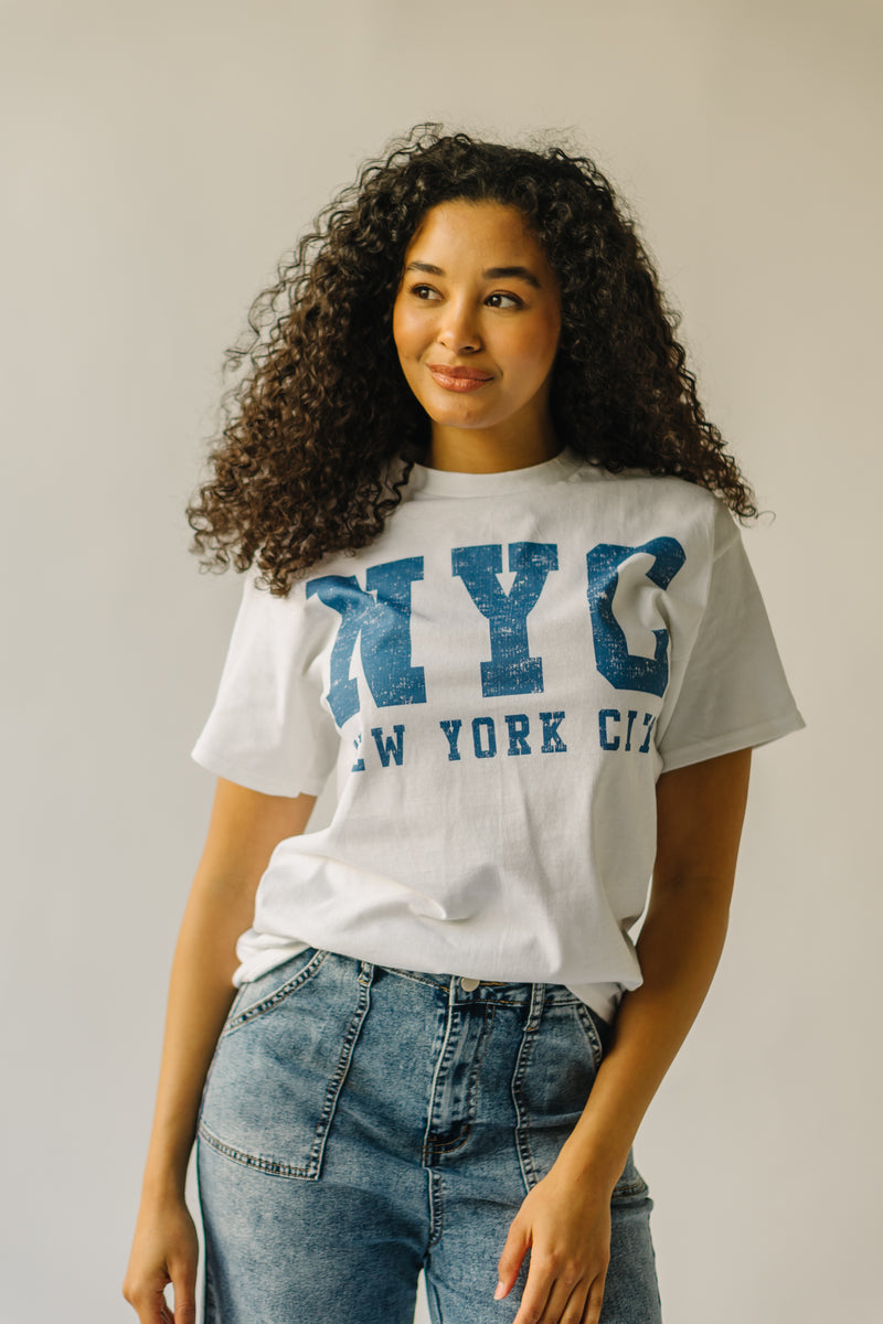 The City That Never Sleeps Graphic Tee in White