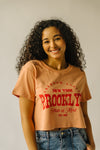 The NYC Freedom State Graphic Tee in Tan