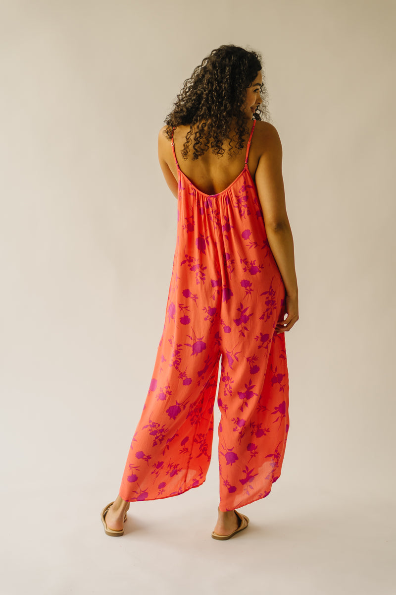 The Katimary Cami Jumpsuit in Coral