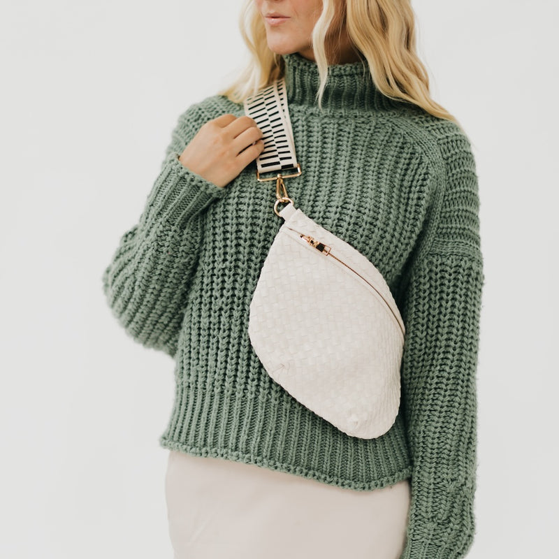 The Westlyn Woven Bag in Cream