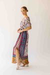 The Falvey Patterned V-Neck Maxi Dress in Multi