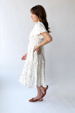 The Jessa Floral Midi Dress in Tea Party Pink