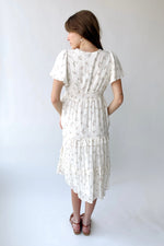 The Jessa Floral Midi Dress in Tea Party Pink