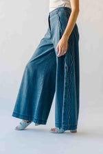 The Northampton Wide Leg Pant in Medium Wash