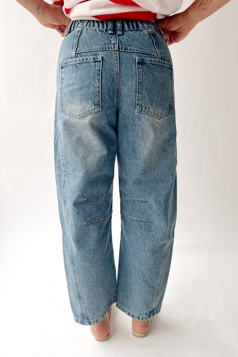 The Annie Slouchy Barrel Jean in Light Denim