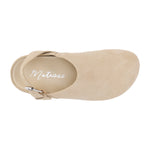 Matisse: Otto Suede Slingback Clog in Taupe