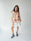The Rockin' Around Zip Up Jacket in Cream