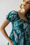 The Calimesa Tiered Midi Dress in Denim Blue
