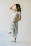 The Harlem V-Neck Midi Dress in Sage Floral
