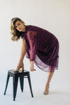 The Gustavo Floral Midi Dress in Berry