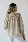 The Ronald Patterned Blouse in Cream