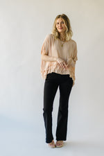The Fitma Layered Frill Detail Blouse in Blush