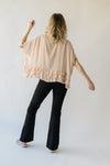 The Fitma Layered Frill Detail Blouse in Blush