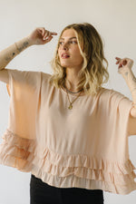The Fitma Layered Frill Detail Blouse in Blush
