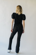 The Bickmore Puff Sleeve Blouse in Black