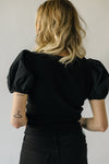 The Bickmore Puff Sleeve Blouse in Black