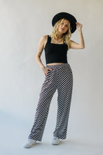 The Telluride Checkered Pants in Black + White