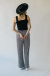 The Telluride Checkered Pants in Black + White