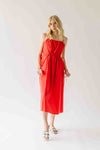 The Isadora Tank Midi Dress in Red