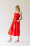 The Isadora Tank Midi Dress in Red