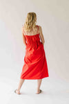 The Isadora Tank Midi Dress in Red