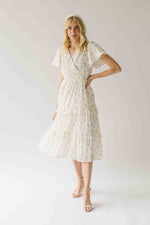 The Jessa Floral Midi Dress in Tea Party Pink