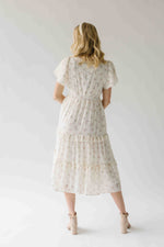 The Jessa Floral Midi Dress in Tea Party Pink