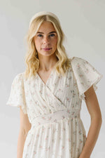 The Jessa Floral Midi Dress in Tea Party Pink