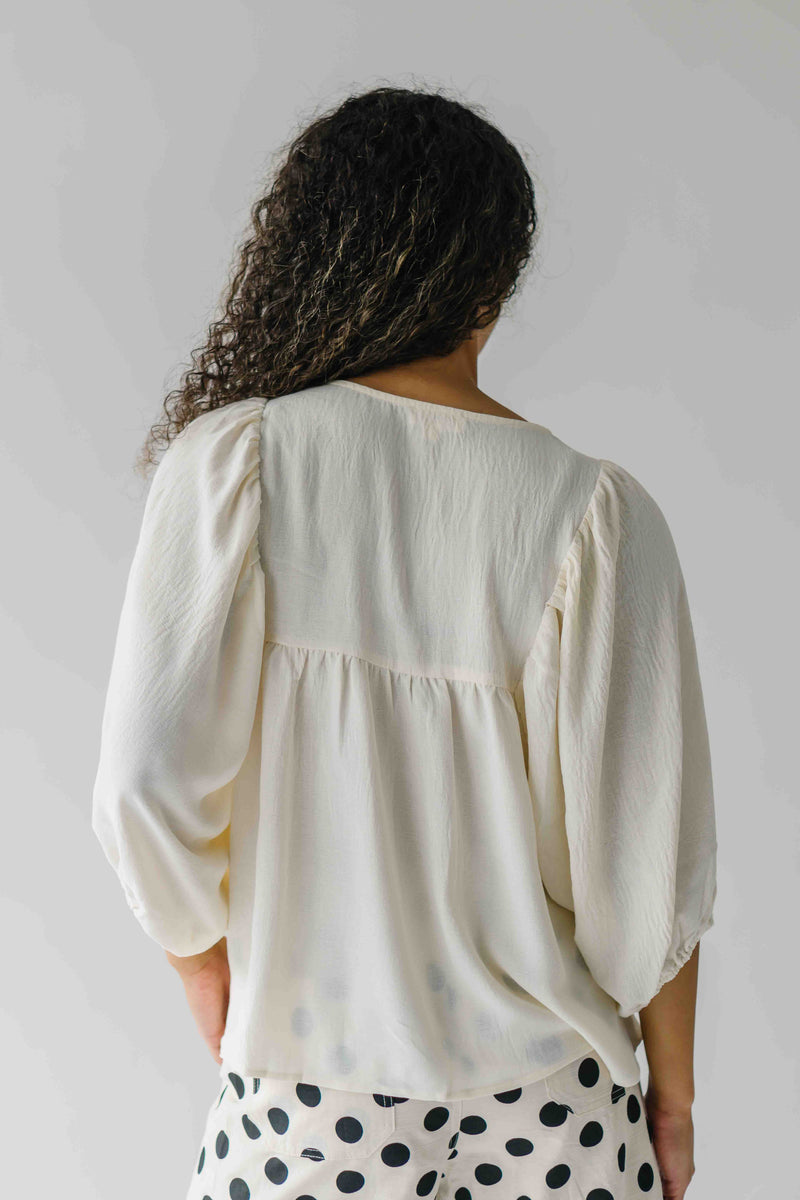 The Gelter Batwing Blouse in Ivory