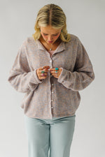 The Riggs Button-Down Sweater in Taupe