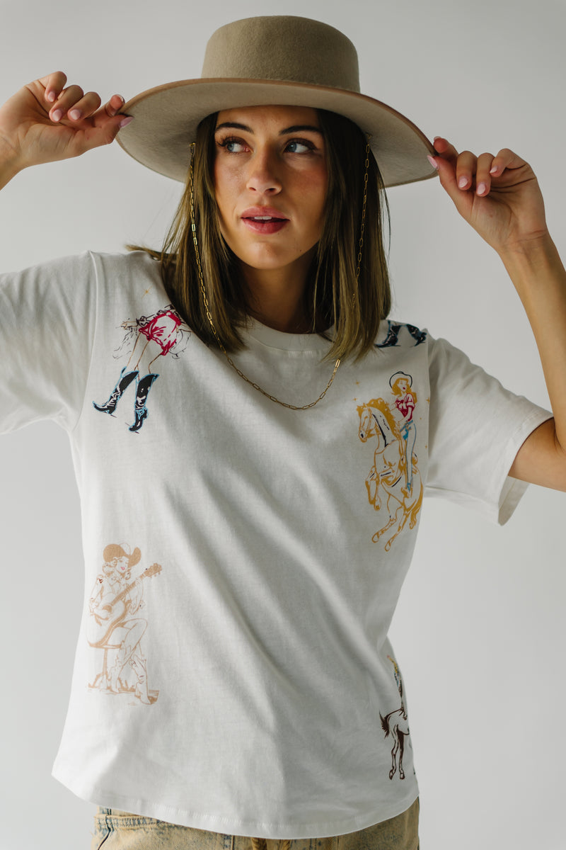The Western Graphic Tee in Off White