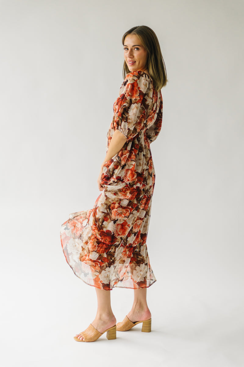 The Vensko Floral Maxi Dress in Multi