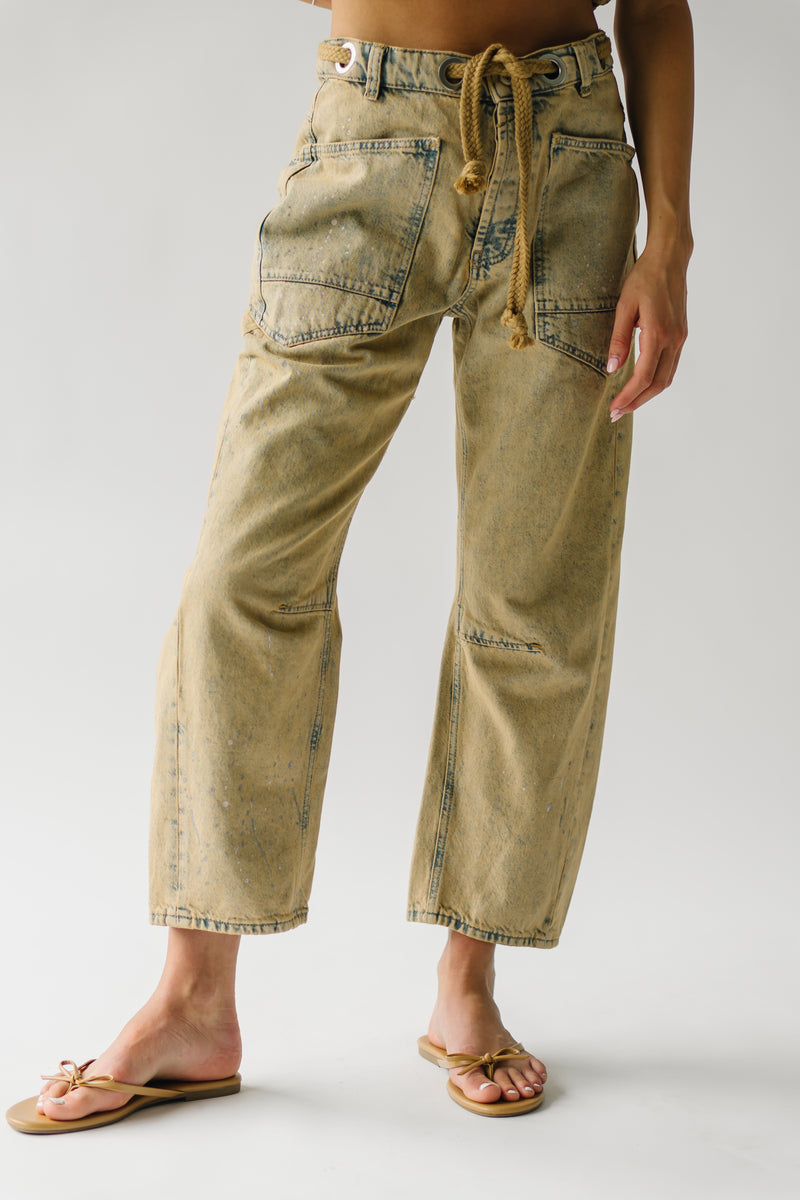 Free People: We The Free Moxie Pull-On Barrel Jeans in Cowboy