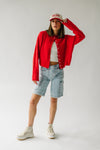 The Riggs Button-Down Sweater in Red