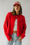 The Riggs Button-Down Sweater in Red