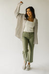 The Avilla Button-Down Shirt in Light Mocha