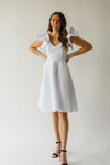 The Heideman Ruffle Sleeve Dress in White