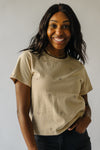 The Fairburn Floral Detail Tee in Oat
