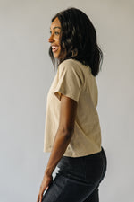The Fairburn Floral Detail Tee in Oat