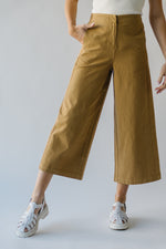 The Glauser Wide Leg Pant in Taupe