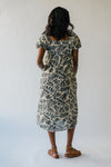 The Tifton Botanical Print Midi Dress in Ivory Combo