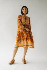 The Dreamcatcher Patterned Dress in Mustard Multi