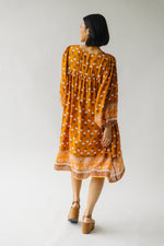 The Dreamcatcher Patterned Dress in Mustard Multi